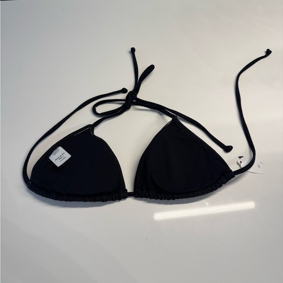 Black triangle bikini top padded adjustable size small NWT New - Picture 4 of 8